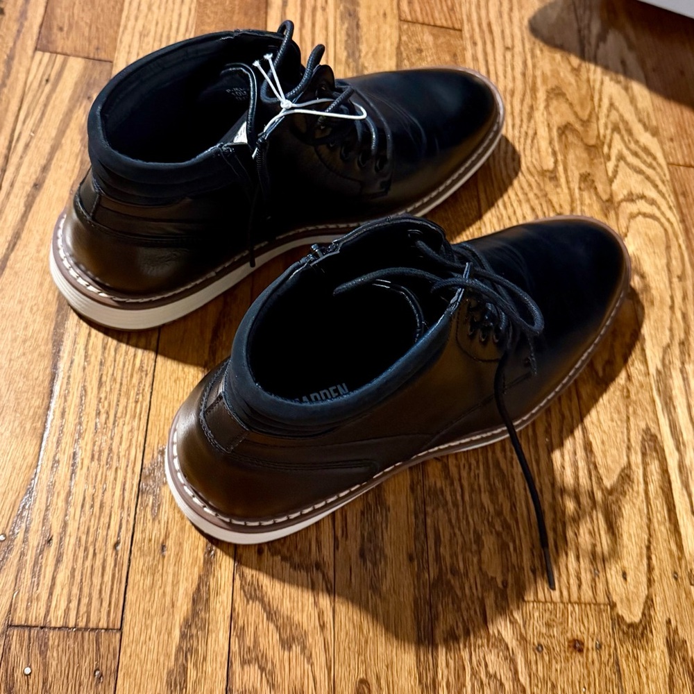 Steve Madden Men’s P-Jelen Black Boots - Picture 7 of 10